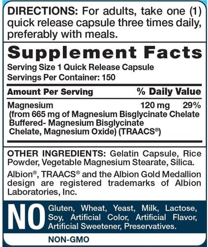 Viên uống bổ sung Magie Nature’s Truth Magnesium Glycinate 665mg 150 Capsules 17 ho tro co xuong va than kinh voi magie natures truth magnesium glycinate 665mg 150 capsules kb