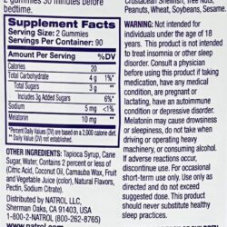 Kẹo dẻo giúp ngủ ngon Natrol Gummies Melatonin 10mg 180 viên Vị dâu 8 keo deo giup ngu ngon natrol gummies melatonin 10mg 180 vien vi dau 010224 kc