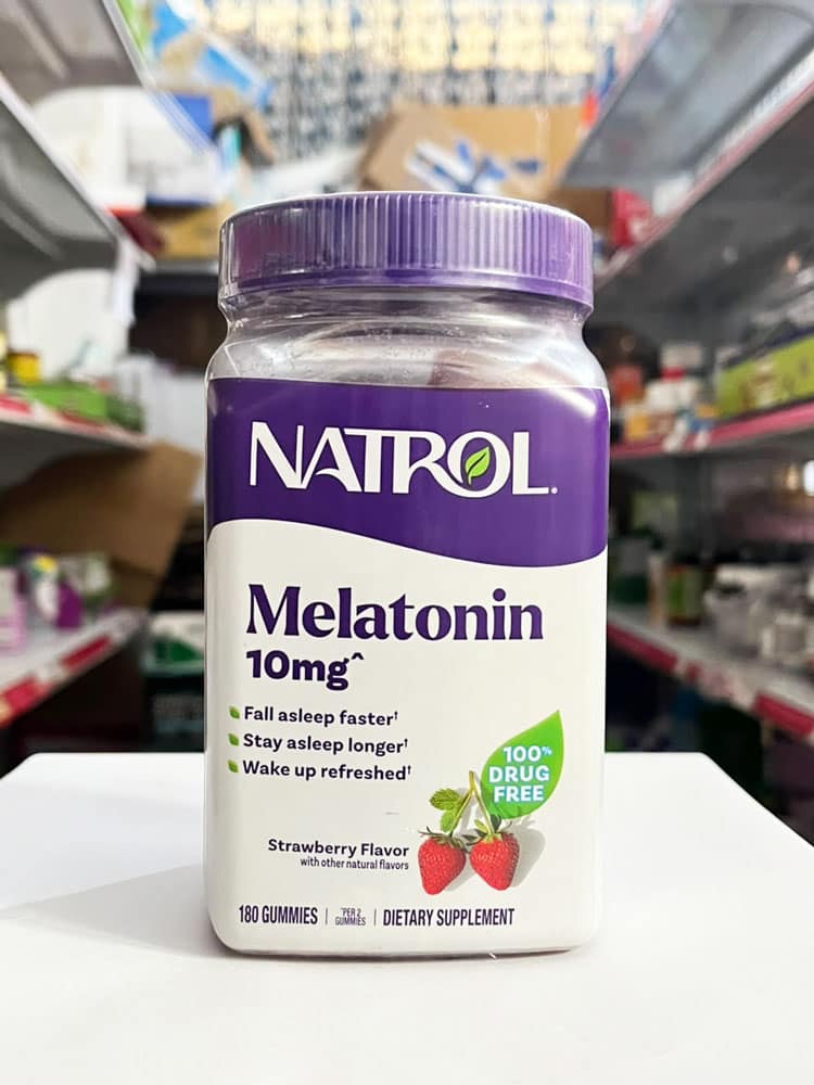 Kẹo dẻo giúp ngủ ngon Natrol Gummies Melatonin 10mg 180 viên Vị dâu - Ảnh 2