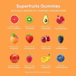 keo deo trai cay sieu duong chat goli superfruits 60 gummies kd