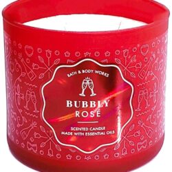 Nến thơm 3 tim Bath & Body Works Bubbly Rose 411g 8 nen thom 3 tim bath body works bubbly rose 411g kb