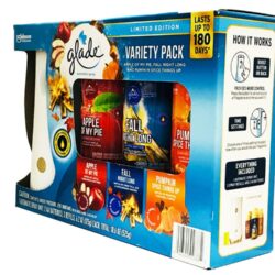 Set máy xịt thơm phòng tự động Glade chạy pin + 3 chai tinh dầu (Apple, Night, Pumpkin) 6 set may xit thom phong tu dong glade chay pin 3 chai tinh dau apple night pumpkin kb