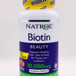 Viên ngậm hỗ trợ mọc tóc và chống rụng tóc Natrol Biotin Beauty 10,000mcg Fast Dissolve 60 viên 7 vien ngam ho tro moc toc va chong rung toc natrol biotin beauty 10000mcg fast dissolve 60 vien kna