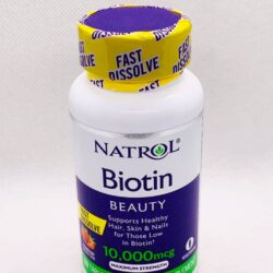 Viên ngậm hỗ trợ mọc tóc và chống rụng tóc Natrol Biotin Beauty 10,000mcg Fast Dissolve 60 viên 8 vien ngam ho tro moc toc va chong rung toc natrol biotin beauty 10000mcg fast dissolve 60 vien knb