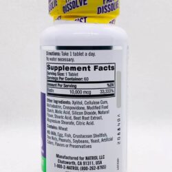Viên ngậm hỗ trợ mọc tóc và chống rụng tóc Natrol Biotin Beauty 10,000mcg Fast Dissolve 60 viên 9 vien ngam ho tro moc toc va chong rung toc natrol biotin beauty 10000mcg fast dissolve 60 vien knc