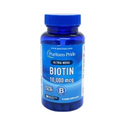Viên uống hỗ trợ mọc tóc, ngăn rụng tóc Puritan's Pride Biotin 10000mcg 100 Softgels
