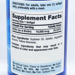 vien uong ho tro moc toc ngan rung toc puritans pride biotin 10000mcg 100 softgels 050326 kh