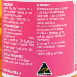 vien uong nam viet quat ho tro duong tiet nieu healthy care cranberry 25000 90 capsules kng