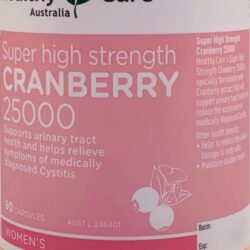 vien uong nam viet quat ho tro duong tiet nieu healthy care cranberry 25000 90 capsules knh