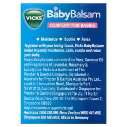 Dầu thoa ấm ngực cho trẻ Vicks Baby Balsam 100g (Đức) 9 dau thoa am nguc cho tre vicks baby balsam 100g kc