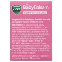 Dầu thoa ấm ngực cho trẻ Vicks Baby Balsam 100g (Đức) 10 dau thoa am nguc cho tre vicks baby balsam 100g kd