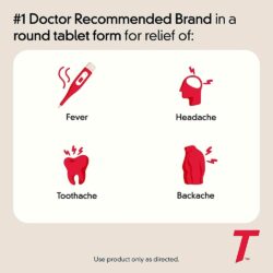 Viên uống Tylenol Acetaminophen Extra Strength 500mg 100 Coated Tablets 12 giam dau ha sot tylenol acetaminophen extra strength 500mg 100 coated tablets kb