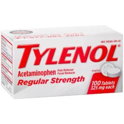 Viên uống Tylenol Acetaminophen Regular Strength 325mg 100 Tablets 8 giam dau ha sot tylenol acetaminophen regular strength 325mg 100 tablets kb