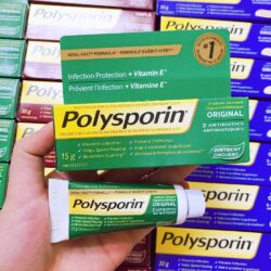 kem boi lam mo seo polysporin heal fast formula original ointment 15g kc