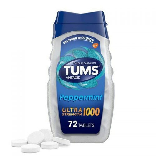 Kẹo ngậm giảm đầy hơi khó tiêu Tums Antacid 1000mg Peppermint 72 viên 8 keo ngam giam day hoi kho tieu tums antacid 1000mg peppermint 72 vien kc