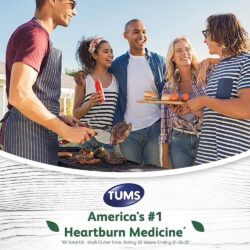 Kẹo ngậm giảm đầy hơi khó tiêu Tums Antacid Naturals Coconut Pineapple 1000mg 56 viên 9 keo ngam giam day hoi kho tieu tums antacid naturals coconut pineapple 1000mg 56 vien kc