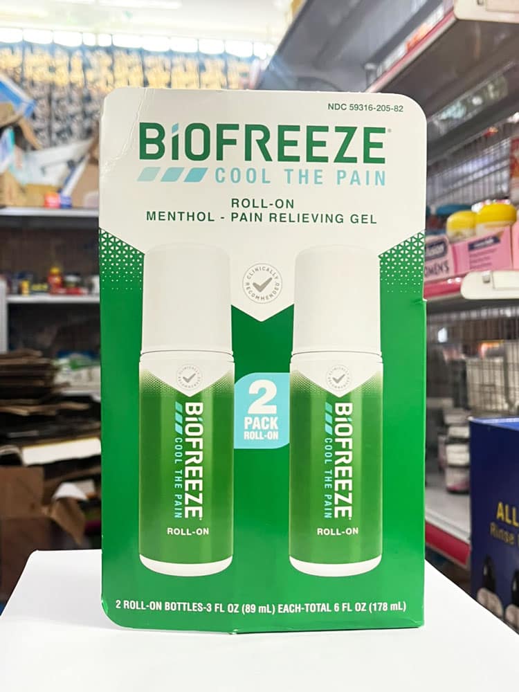 Set dầu lạnh xoa bóp giảm đau nhanh Biofreeze Roll On 89ml x2 - Ảnh 2