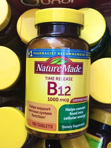 Viên uống bổ sung Vitamin B12 Nature Made Vitamin B12 1000mcg 180 viên 10 vien uong bo sung vitamin b12 nature made vitamin b12 1000mcg 180 vien kc