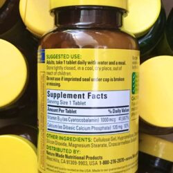 Viên uống bổ sung Vitamin B12 Nature Made Vitamin B12 1000mcg 180 viên 7 vien uong bo sung vitamin b12 nature made vitamin b12 1000mcg 180 vien kd