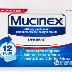 Viên uống cắt cơn ho có đàm, tức ngực Mucinex Maximum Strength 56 viên 5 vien uong cat con ho co dam tuc nguc mucinex maximum strength 56 vien kc