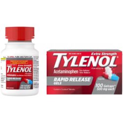 Viên uống Tylenol Acetaminophen Extra Strength 500mg 100 Gelcaps 5 vien uong giam dau ha sot tylenol acetaminophen extra strength 500mg 100 gelcaps kc