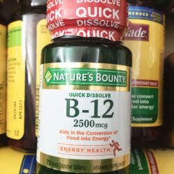 Viên uống Nature’s Bounty Vitamin B12 2500mcg 75 viên 5 vien uong natures bounty vitamin b12 2500mcg 75 vien ka