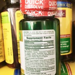 Viên uống Nature’s Bounty Vitamin B12 5000mcg 40 viên 8 vien uong natures bounty vitamin b12 5000mcg 40 vien ka