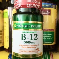 Viên uống Nature’s Bounty Vitamin B12 5000mcg 40 viên 7 vien uong natures bounty vitamin b12 5000mcg 40 vien kb