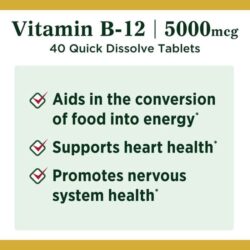 Viên uống Nature’s Bounty Vitamin B12 5000mcg 40 viên 9 vien uong natures bounty vitamin b12 5000mcg 40 vien kc