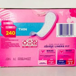 bang ve sinh hang ngay always thin daily liners 240 mieng kre
