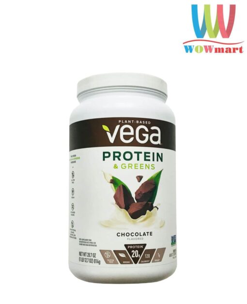 Bột Protein Vega Protein & Greens vị Chocolate 814g