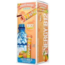 Bột Vitamin bổ sung năng lượng Zipfizz Healthy Energy Drink Mix (Peach Mango) 20 ống 8 bot vitamin bo sung nang luong zipfizz healthy energy drink mix peach mango 20 ong kb