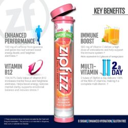 Bột Vitamin bổ sung năng lượng Zipfizz Healthy Energy Drink Mix (Pink Grapefruit) 20 ống 11 bot vitamin bo sung nang luong zipfizz healthy energy drink mix pink grapefruit 20 ong kc