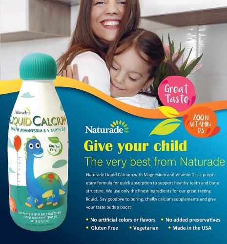 canxi nuoc cho be naturade liquid calcium magnesium vitamin d3 474ml ka