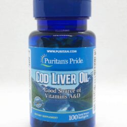 dau gan ca tuyet puritans pride cod liver oil 415mg 100 softgels kna