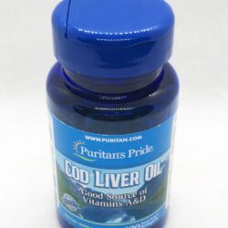 dau gan ca tuyet puritans pride cod liver oil 415mg 100 softgels knd