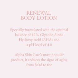 duong the sang da alpha skin care renewal body lotion with 12 glycolic aha 340g kc