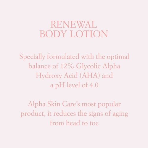 duong the sang da alpha skin care renewal body lotion with 12 glycolic aha 340g kc