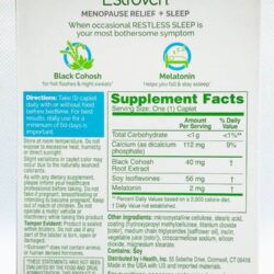 Hỗ trợ giấc ngủ + Cân bằng nội tiết tố cho phụ nữ tiền mãn kinh Estroven Menopause Relief + Sleep 30 viên 10 ho tro giac ngu can bang noi tiet to cho phu nu tien man kinh estroven menopause relief sleep 30 vien kb
