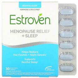 Hỗ trợ giấc ngủ + Cân bằng nội tiết tố cho phụ nữ tiền mãn kinh Estroven Menopause Relief + Sleep 30 viên 13 ho tro giac ngu can bang noi tiet to cho phu nu tien man kinh estroven menopause relief sleep 30 vien kf