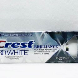 Kem đánh răng than hoạt tính Crest 3D White Brilliance Charcoal Mint 110g 11 kem danh rang than hoat tinh crest 3d white brilliance charcoal mint 110g ke