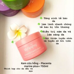 Kem nhau thai cừu làm đẹp da LifeSpring Placenta Marine Plus Q10 250ml 6 kem nhau thai cuu lam dep da lifespring placenta marine plus q10 250ml kc