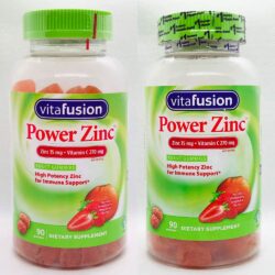 Kẹo dẻo bổ sung Kẽm + Vitamin C tăng đề kháng Vitafusion Power Zinc 15mg 90 viên 15 keo deo bo sung kem vitamin c tang de khang vitafusion power zinc 15mg 90 vien ki