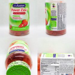 Kẹo dẻo bổ sung Kẽm + Vitamin C tăng đề kháng Vitafusion Power Zinc 15mg 90 viên 23 keo deo bo sung kem vitamin c tang de khang vitafusion power zinc 15mg 90 vien kk