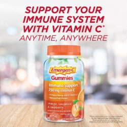 Kẹo dẻo bổ sung Vitamin C Emergen-C Gummies Immune Vitamin C 750mg 45 viên (Orange, Tangerine, Raspberry) 6 keo deo bo sung vitamin c emergen c gummies immune vitamin c 750mg 45 vien orange tangerine raspberry kb