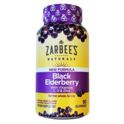 keo deo bo sung vitamin zarbees black elderberry vitamin c d zinc 90 gummies ke