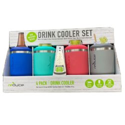 ly giu lanh cho cac loai chai lon reduce drink cooler set 4in1 kk