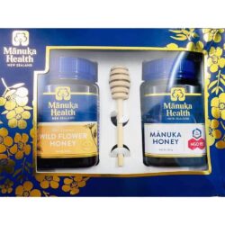 set mat ong manuka health mgo 115 mat ong rung wild flower honey 500g x2 kc
