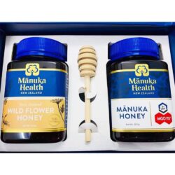 set mat ong manuka health mgo 115 mat ong rung wild flower honey 500g x2 kf