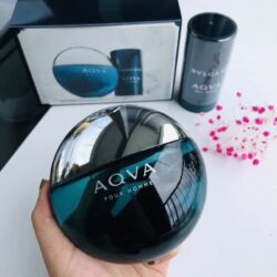 Set Nước hoa và Lăn khử mùi nam Bvlgari Aqva Pour Homme (EDT 100ml & Deodorant 75ml) 10 set nuoc hoa va lan khu mui nam bvlgari aqva pour homme edt 100ml deodorant 75ml ka